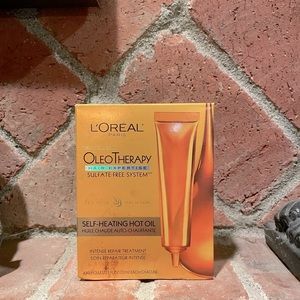 (NWT) L’ORÉAL Hair Expertise OleoTherapy Self Heating Hot Oil Repair Treatment